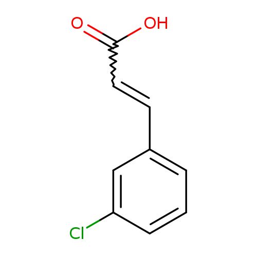 OC(=O)C=Cc1cccc(c1)Cl