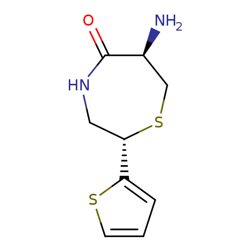 O=C1NC[C@H](SC[C@@H]1N)c1cccs1