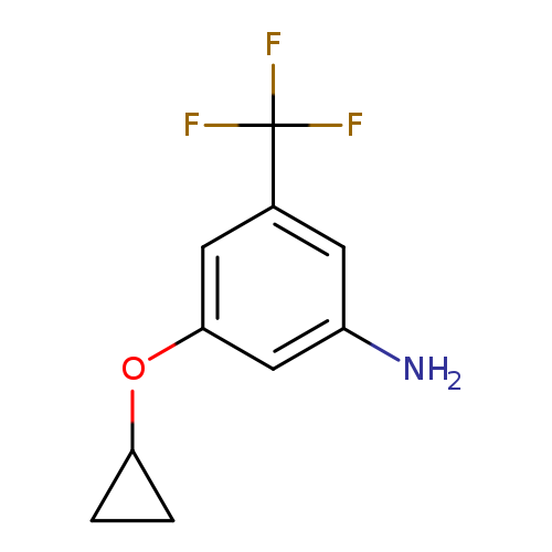Nc1cc(OC2CC2)cc(c1)C(F)(F)F
