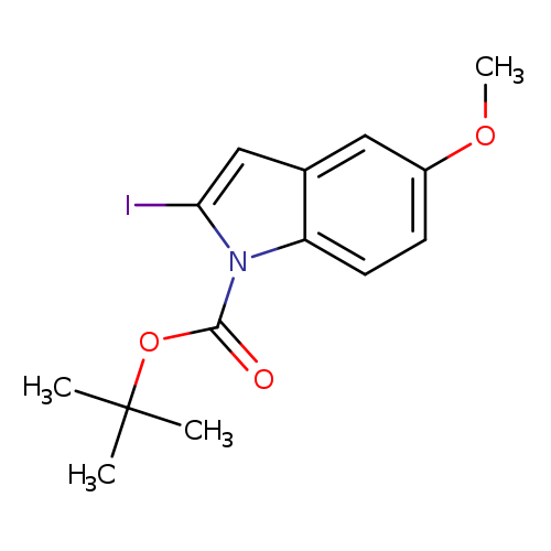 COc1ccc2c(c1)cc(n2C(=O)OC(C)(C)C)I