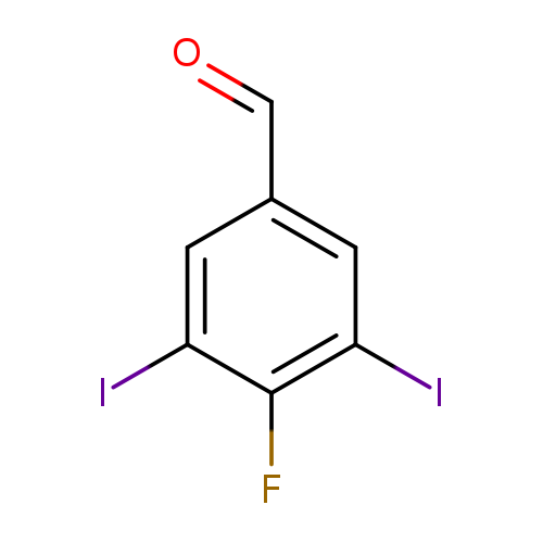 O=Cc1cc(I)c(c(c1)I)F