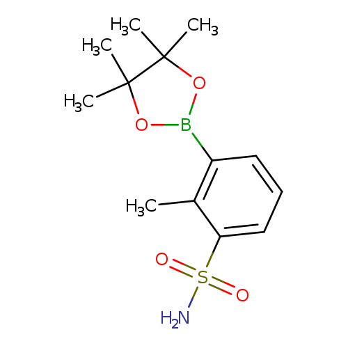 CC1(C)OB(OC1(C)C)c1cccc(c1C)S(=O)(=O)N