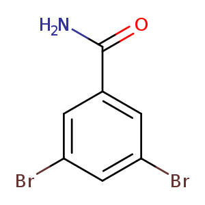 NC(=O)c1cc(Br)cc(c1)Br