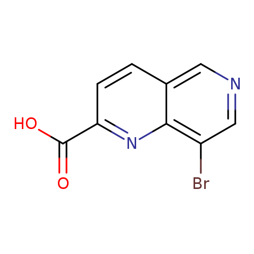 OC(=O)c1ccc2c(n1)c(Br)cnc2