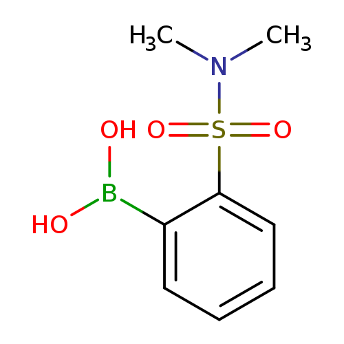 OB(c1ccccc1S(=O)(=O)N(C)C)O