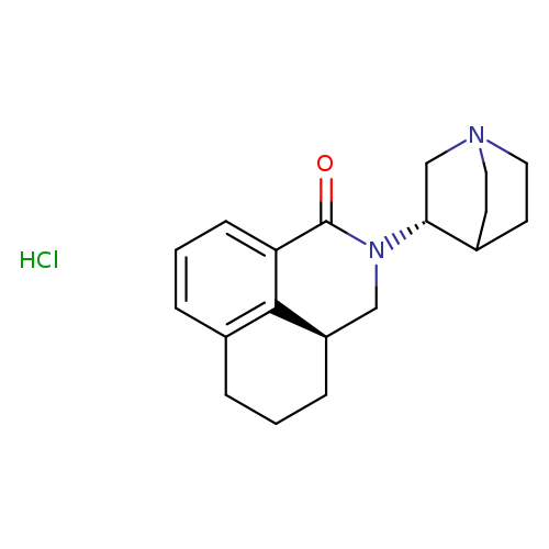O=C1N(C[C@@H]2c3c1cccc3CCC2)[C@@H]1CN2CCC1CC2.Cl