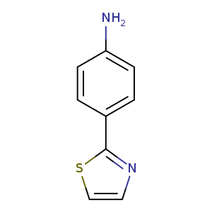 Nc1ccc(cc1)c1nccs1