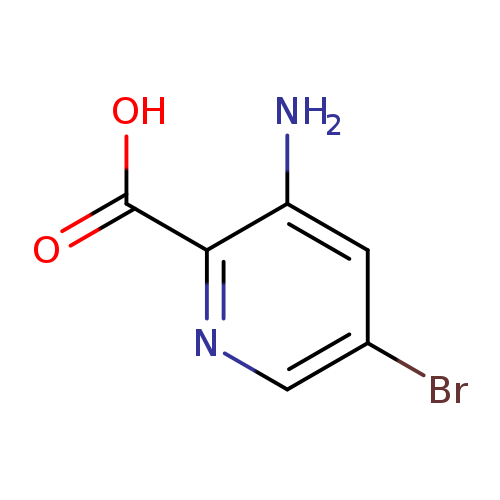 Brc1cnc(c(c1)N)C(=O)O