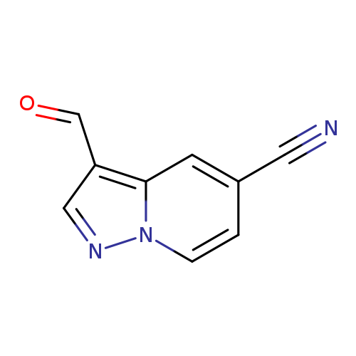 O=Cc1cnn2c1cc(C#N)cc2