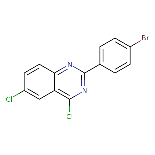 Brc1ccc(cc1)c1nc(Cl)c2c(n1)ccc(c2)Cl