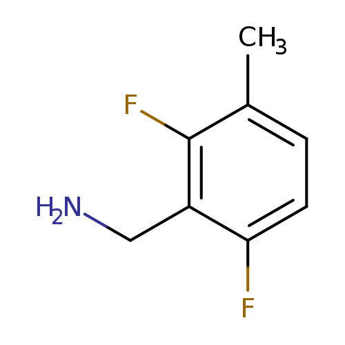 NCc1c(F)ccc(c1F)C