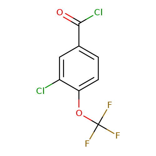 Clc1cc(ccc1OC(F)(F)F)C(=O)Cl