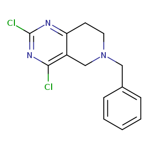 Clc1nc(Cl)c2c(n1)CCN(C2)Cc1ccccc1