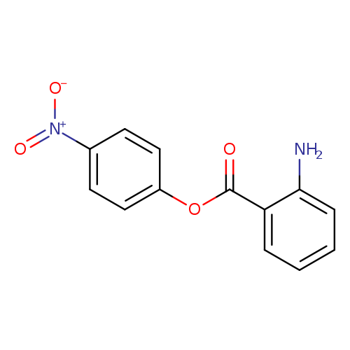 O=C(c1ccccc1N)Oc1ccc(cc1)[N+](=O)[O-]