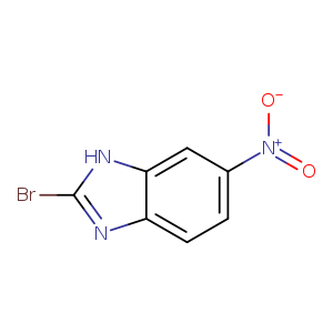 [O-][N+](=O)c1ccc2c(c1)[nH]c(n2)Br