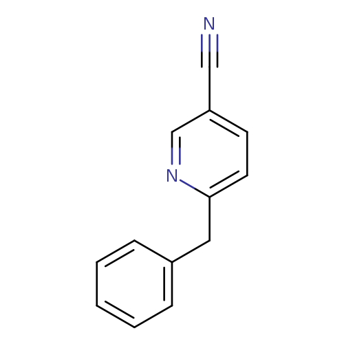 N#Cc1ccc(nc1)Cc1ccccc1