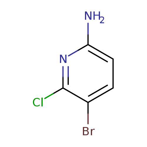 Nc1ccc(c(n1)Cl)Br