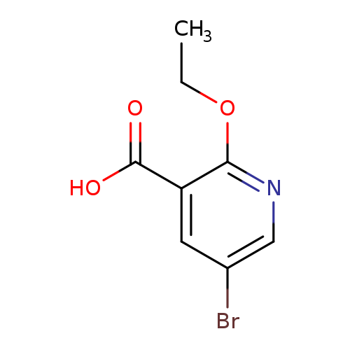 CCOc1ncc(cc1C(=O)O)Br