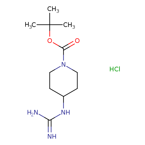 O=C(N1CCC(CC1)NC(=N)N)OC(C)(C)C.Cl