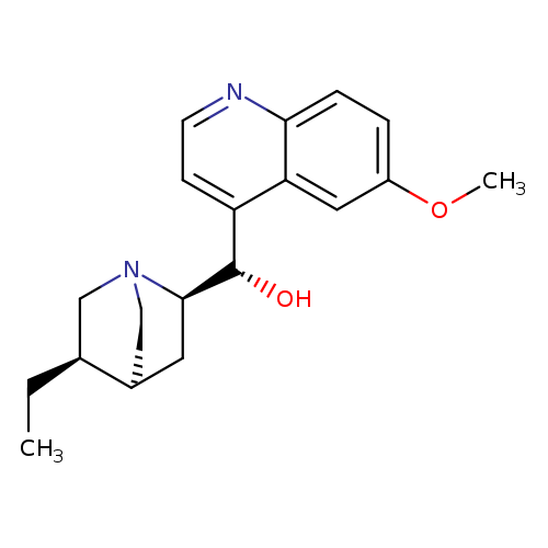 CC[C@H]1CN2CC[C@H]1C[C@@H]2[C@H](c1ccnc2c1cc(OC)cc2)O