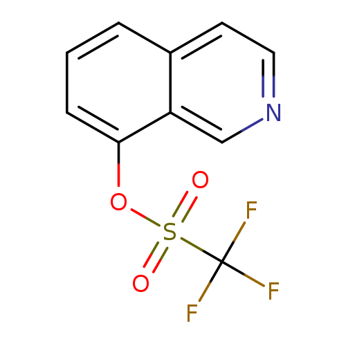 O=S(=O)(C(F)(F)F)Oc1cccc2c1cncc2