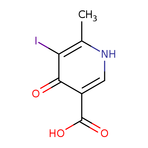 OC(=O)c1c[nH]c(c(c1=O)I)C