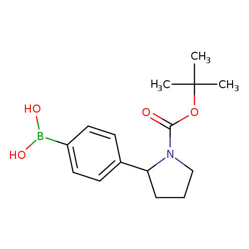 O=C(N1CCCC1c1ccc(cc1)B(O)O)OC(C)(C)C