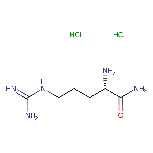 NC(=N)NCCC[C@@H](C(=O)N)N.Cl.Cl