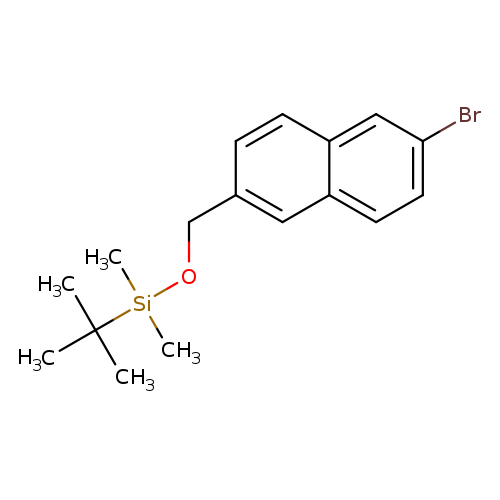 Brc1ccc2c(c1)ccc(c2)CO[Si](C(C)(C)C)(C)C