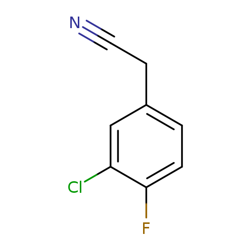 N#CCc1ccc(c(c1)Cl)F