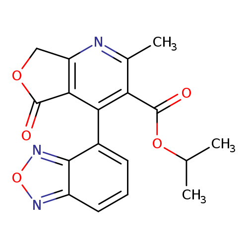CC(OC(=O)c1c(C)nc2c(c1c1cccc3c1non3)C(=O)OC2)C