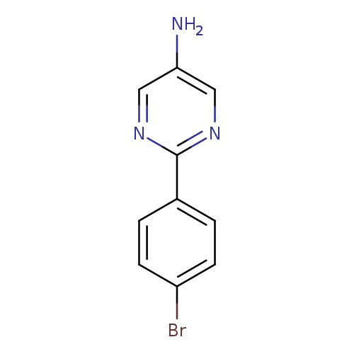 Nc1cnc(nc1)c1ccc(cc1)Br