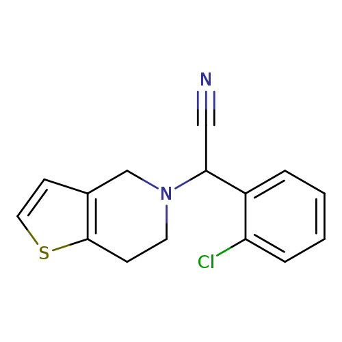 N#CC(c1ccccc1Cl)N1CCc2c(C1)ccs2