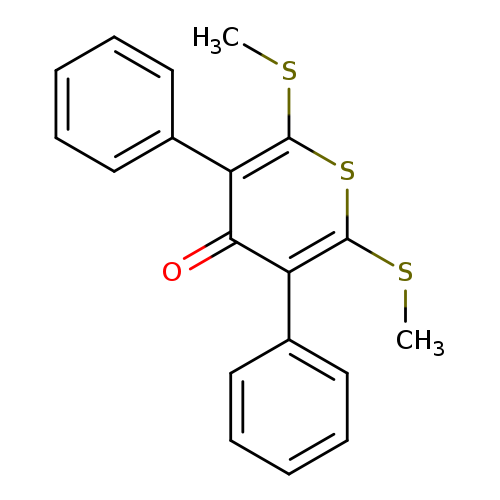 CSc1sc(SC)c(c(=O)c1c1ccccc1)c1ccccc1