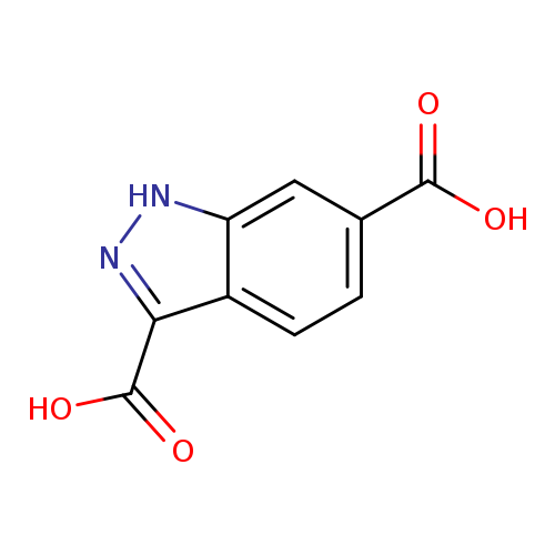 OC(=O)c1ccc2c(c1)[nH]nc2C(=O)O