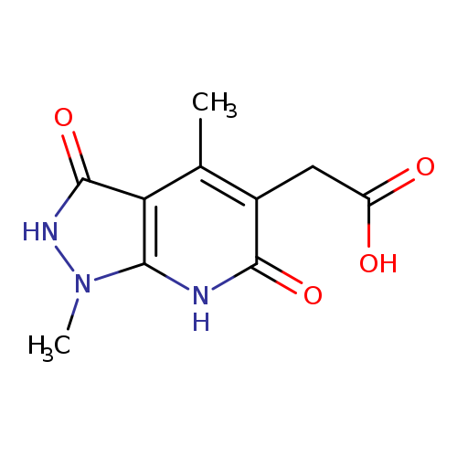 OC(=O)Cc1c(=O)[nH]c2c(c1C)c(=O)[nH]n2C