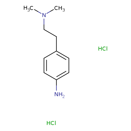CN(CCc1ccc(cc1)N)C.Cl.Cl
