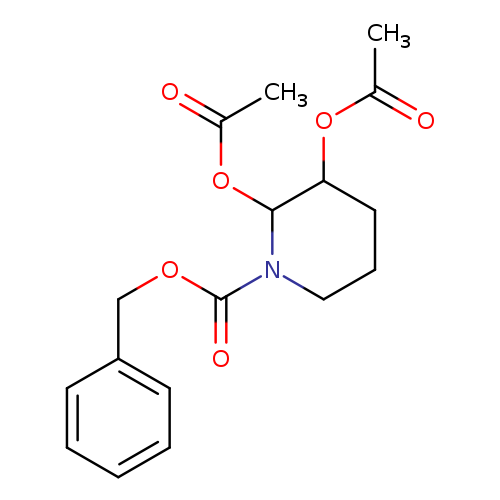 O=C(N1CCCC(C1OC(=O)C)OC(=O)C)OCc1ccccc1
