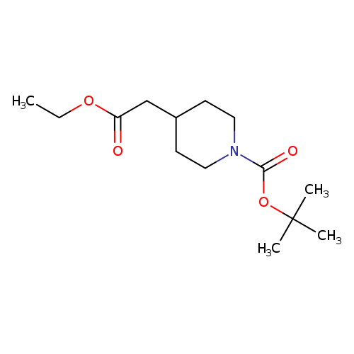 CCOC(=O)CC1CCN(CC1)C(=O)OC(C)(C)C