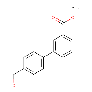 O=Cc1ccc(cc1)c1cccc(c1)C(=O)OC