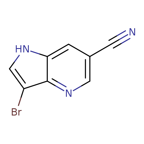 N#Cc1cnc2c(c1)[nH]cc2Br