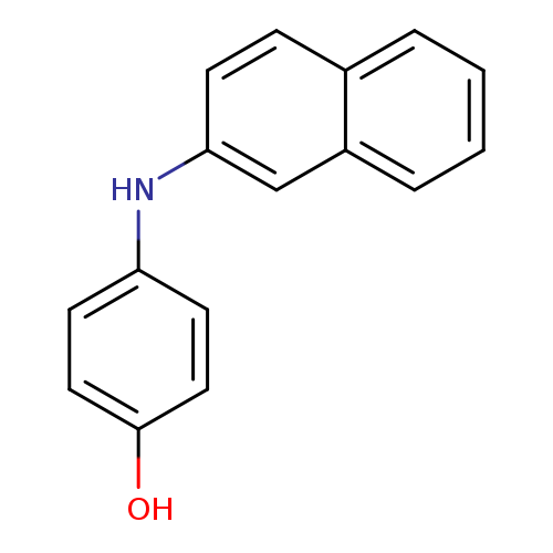 Oc1ccc(cc1)Nc1ccc2c(c1)cccc2