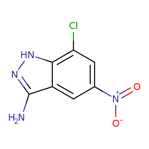 [O-][N+](=O)c1cc(Cl)c2c(c1)c(N)n[nH]2