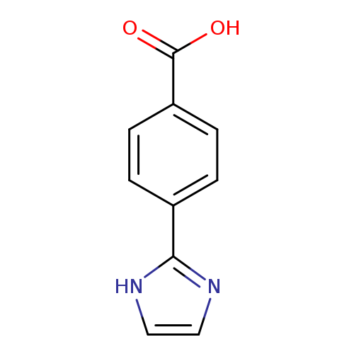 OC(=O)c1ccc(cc1)c1ncc[nH]1