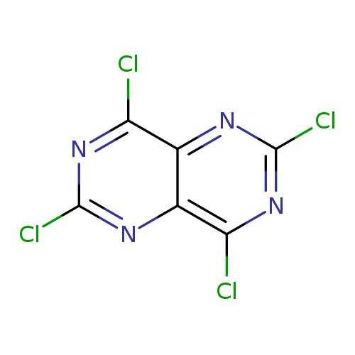 Clc1nc(Cl)c2c(n1)c(Cl)nc(n2)Cl