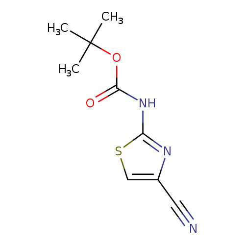 N#Cc1csc(n1)NC(=O)OC(C)(C)C