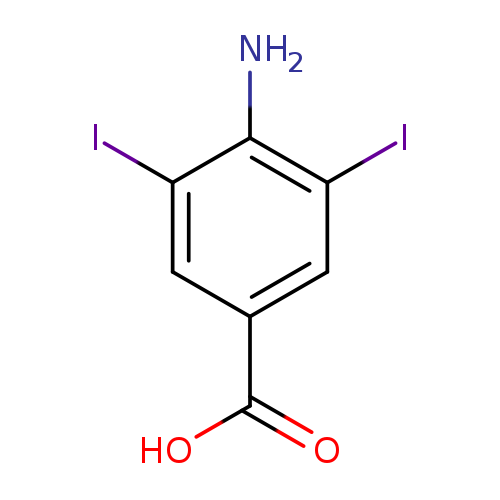 OC(=O)c1cc(I)c(c(c1)I)N