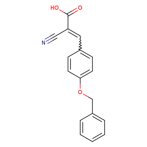 N#CC(=Cc1ccc(cc1)OCc1ccccc1)C(=O)O