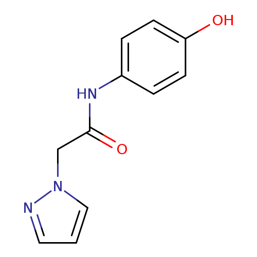 O=C(Cn1cccn1)Nc1ccc(cc1)O