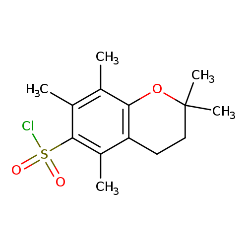 Cc1c2OC(C)(C)CCc2c(c(c1C)S(=O)(=O)Cl)C